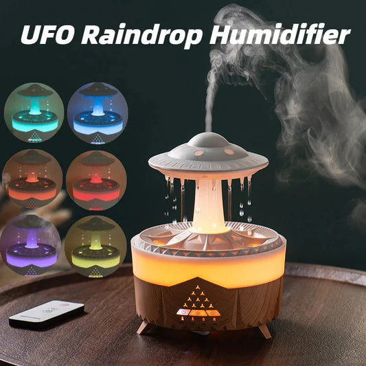 ESTYLO™-UFO Air Humidifier - Raindrop Color Changing Humidifier - Air Humidifier for Room ESTYLO™