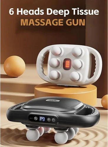 Tijarah™ 6 head deep tissue massage gun